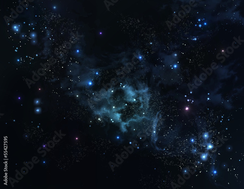Fototapeta Naklejka Na Ścianę i Meble -  beautiful starry sky deep outer space