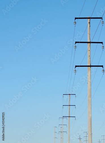 линии электропередач, высоковольтные, столбы,