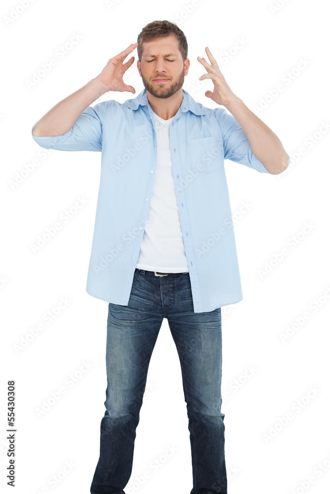 Handsome model posing Handsome model posing