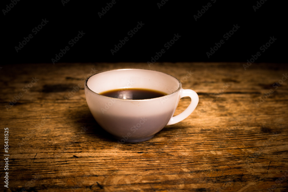 Obraz premium Freshly brewed cup of coffee