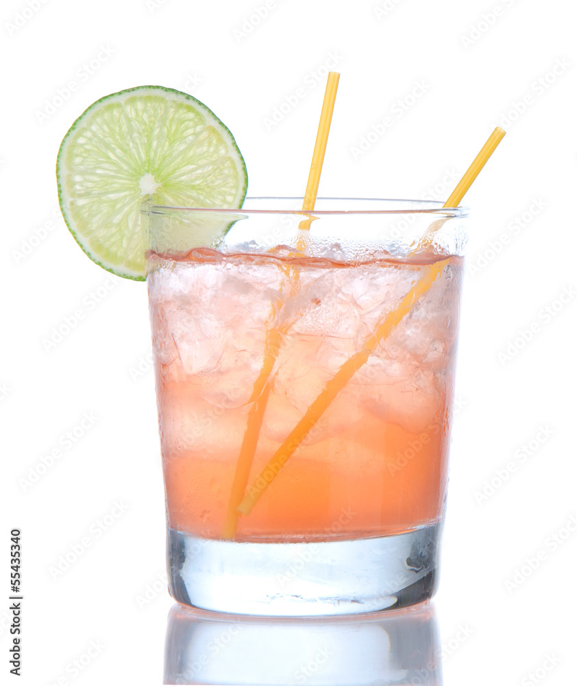 Alcohol strawberry margarita cocktail drink with lime Alcohol strawberry margarita cocktail drink with lime