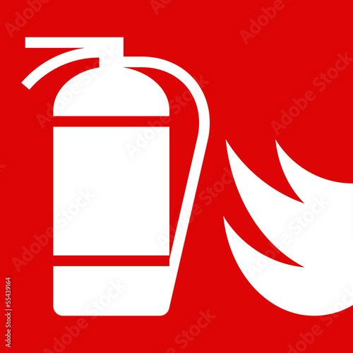 Fire extinguisher sign
