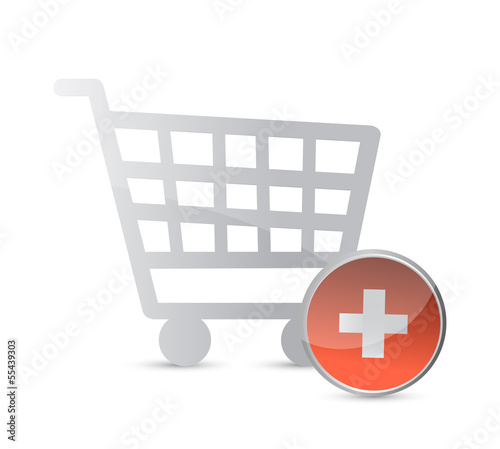 shopping cart. online shopping concept.