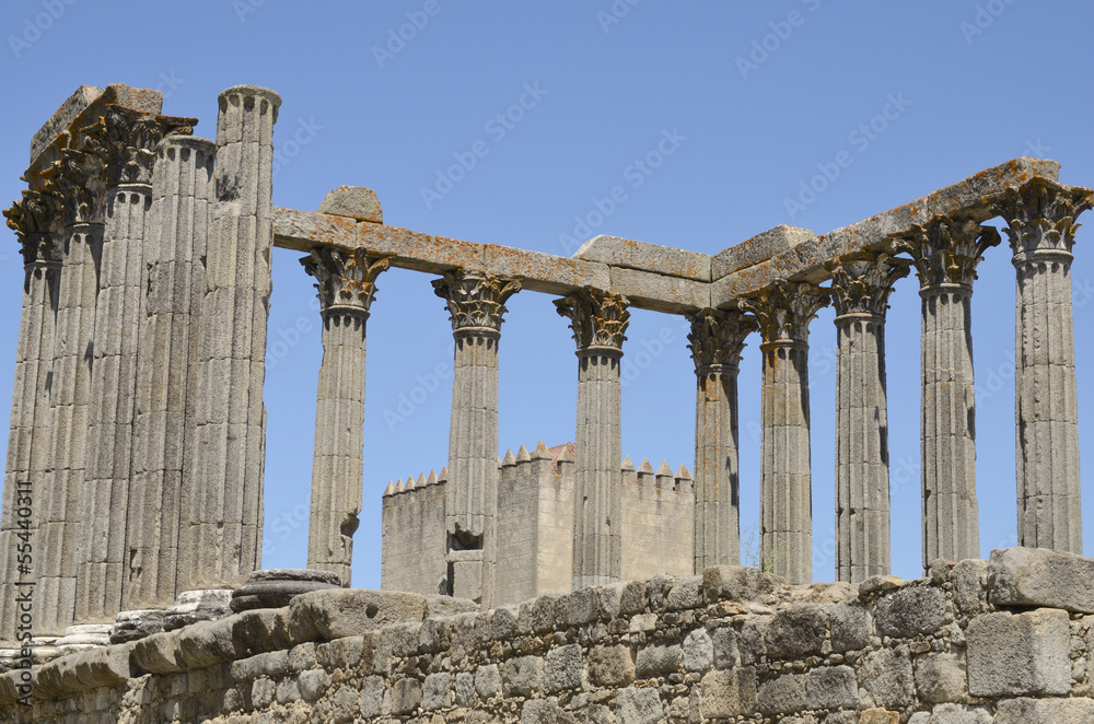 The Temple of Diana in Evora