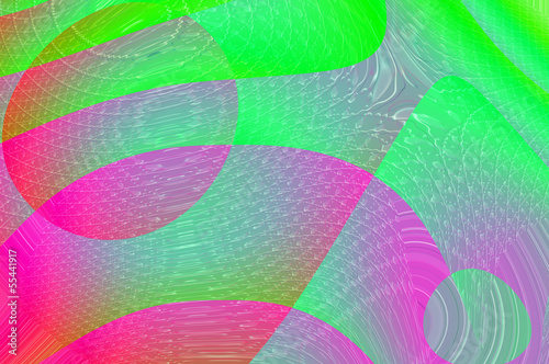 Magic tracks background - iridescent geometry.