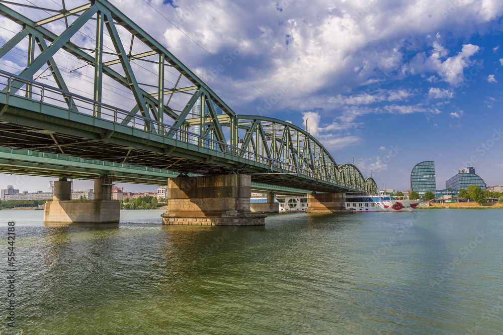 Danube Bridge near Rivergate, Vienna