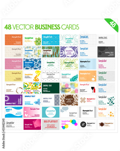 48 Vector Business Cards