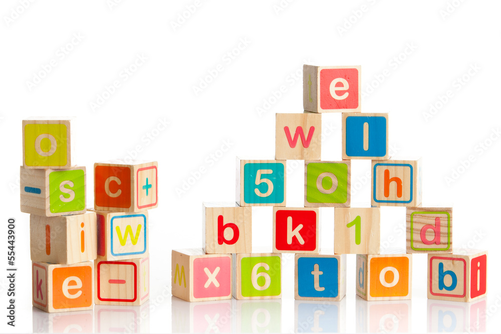 wooden toy cubes with letters. Wooden alphabet blocks. wooden toy cubes with letters. Wooden alphabet blocks.