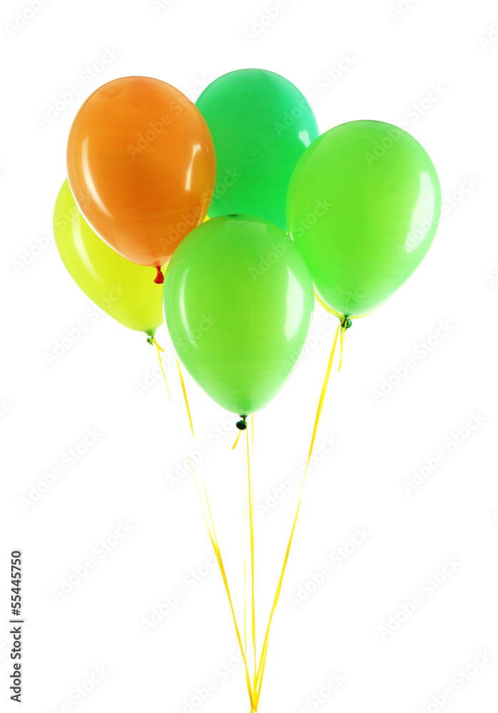Colorful balloons isolated on white Colorful balloons isolated on white