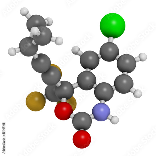 Efavirenz HIV drug (NNRTI class), chemical structure. photo