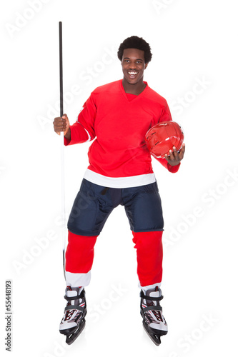 Portrait Of Ice Hockey Player