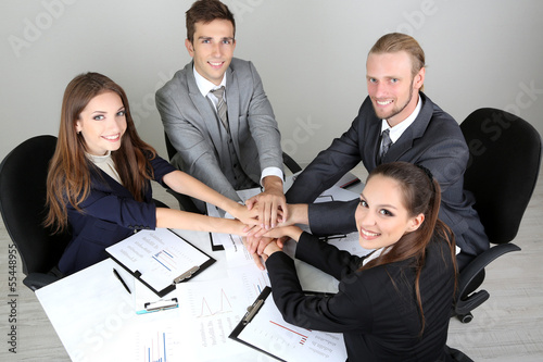 Group of business people ha...