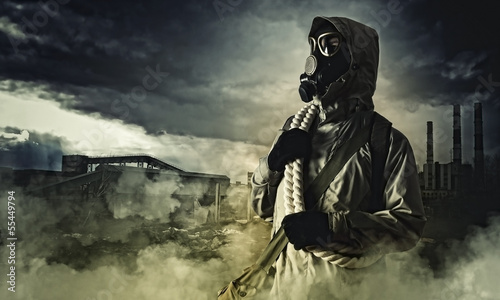 Stalker in gas mask © Sergey Nivens