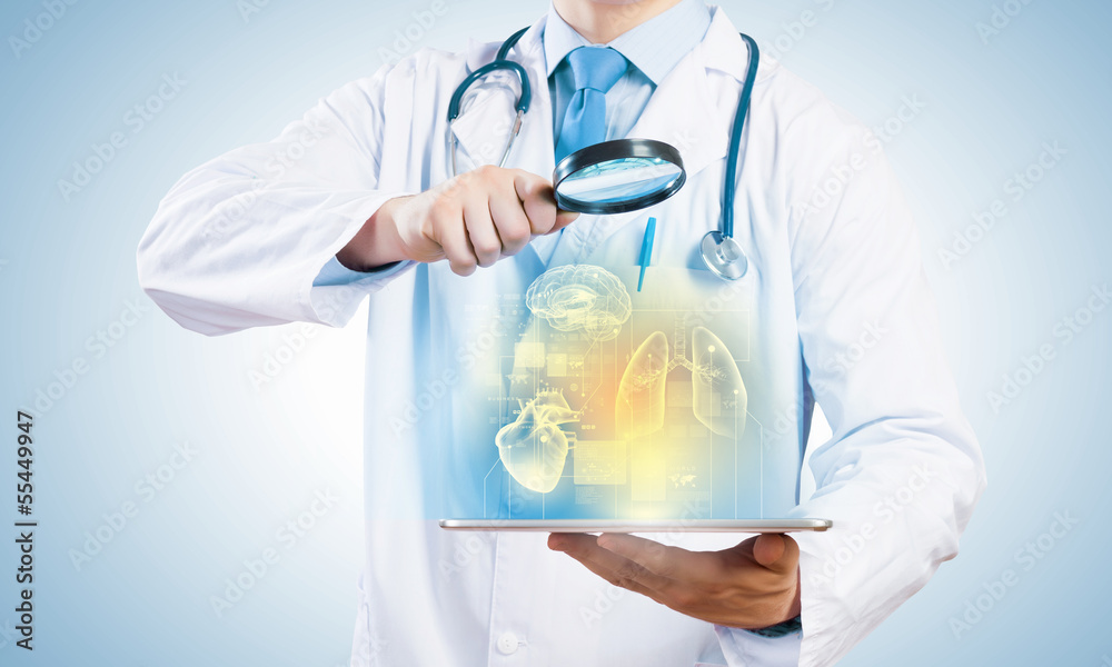 Doctor with tablet pc Doctor with tablet pc