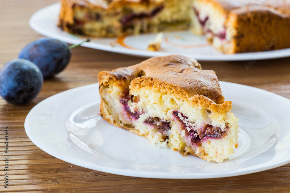 cake with plums cake with plums