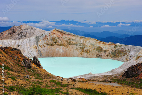 Crater Lake at Mt. Shirane, Japan