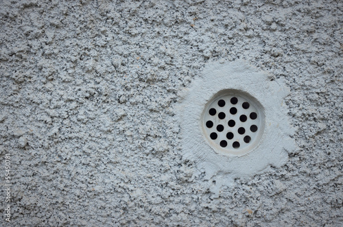 Abstract concrete wall and air vent texture background