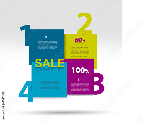 Sale diagram for infographics. photo