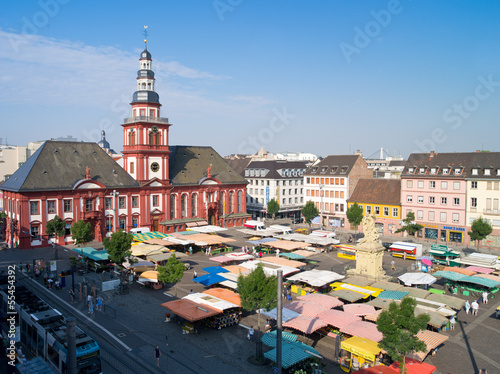 Obraz na płótnie Marktplatz in Mannheim