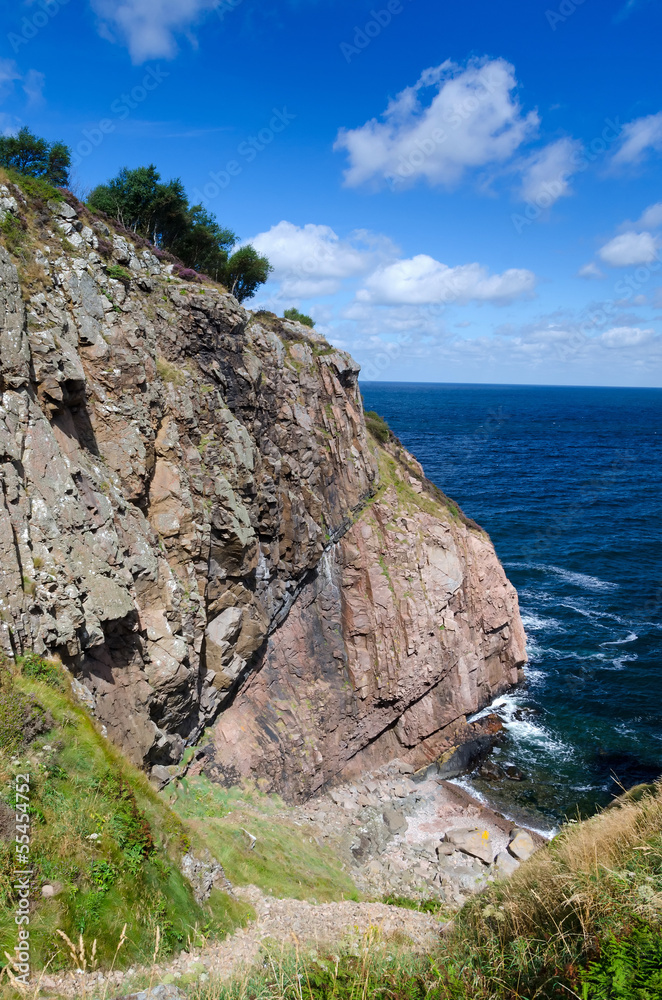 Rock massif on western Swedish coast Rock massif on western Swedish coast
