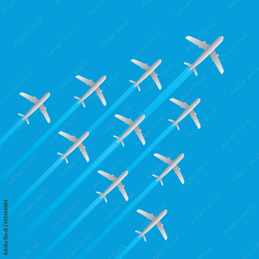 leader airplane jet flying arrow model isolated vector leader airplane jet flying arrow model isolated vector