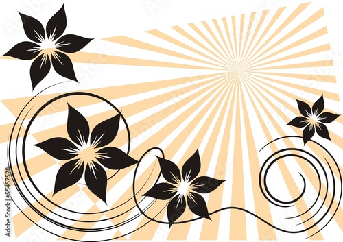 Abstract summer sun