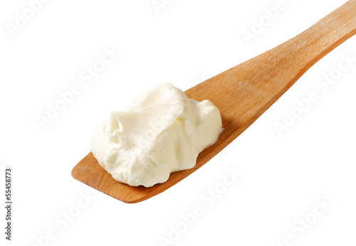 Cream on spatula