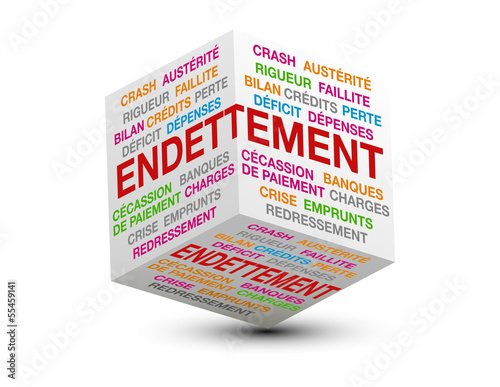 cube 3d endettement