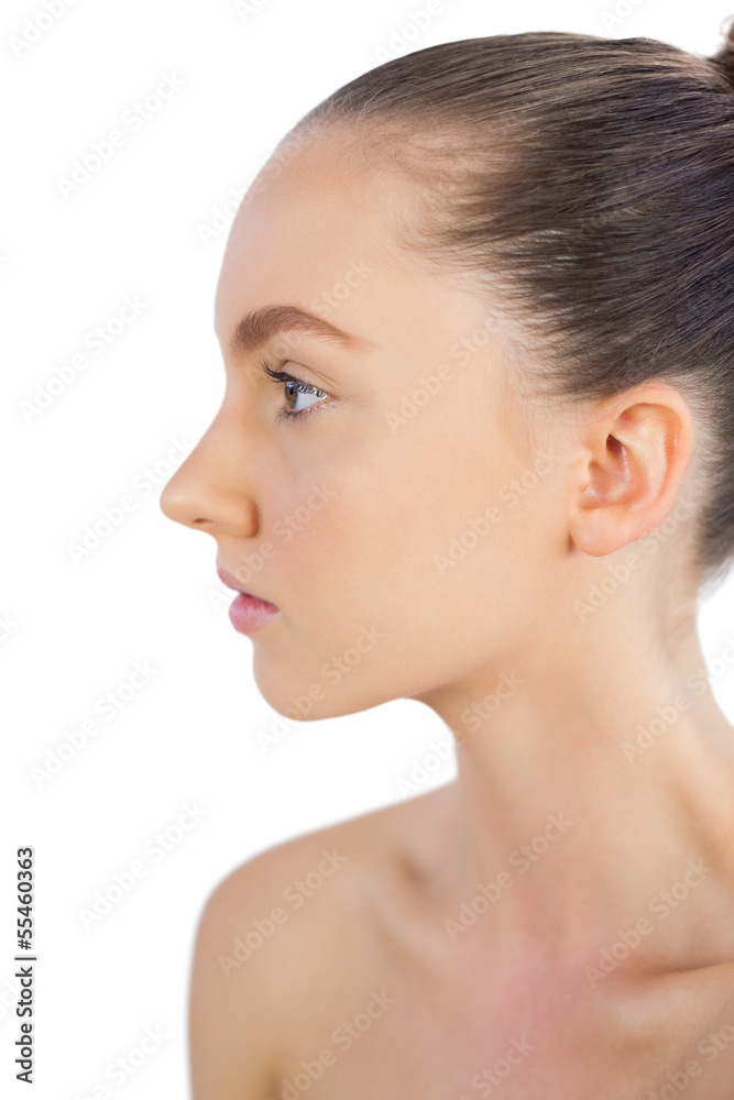 Profile of an attractive young model Profile of an attractive young model