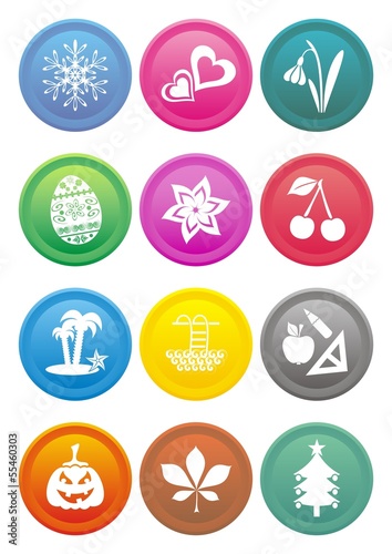 Calendar icons
