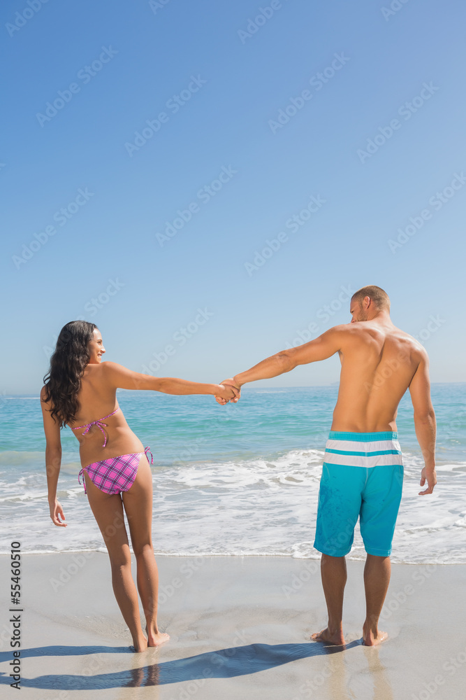 Pretty young couple having holidays together Pretty young couple having holidays together