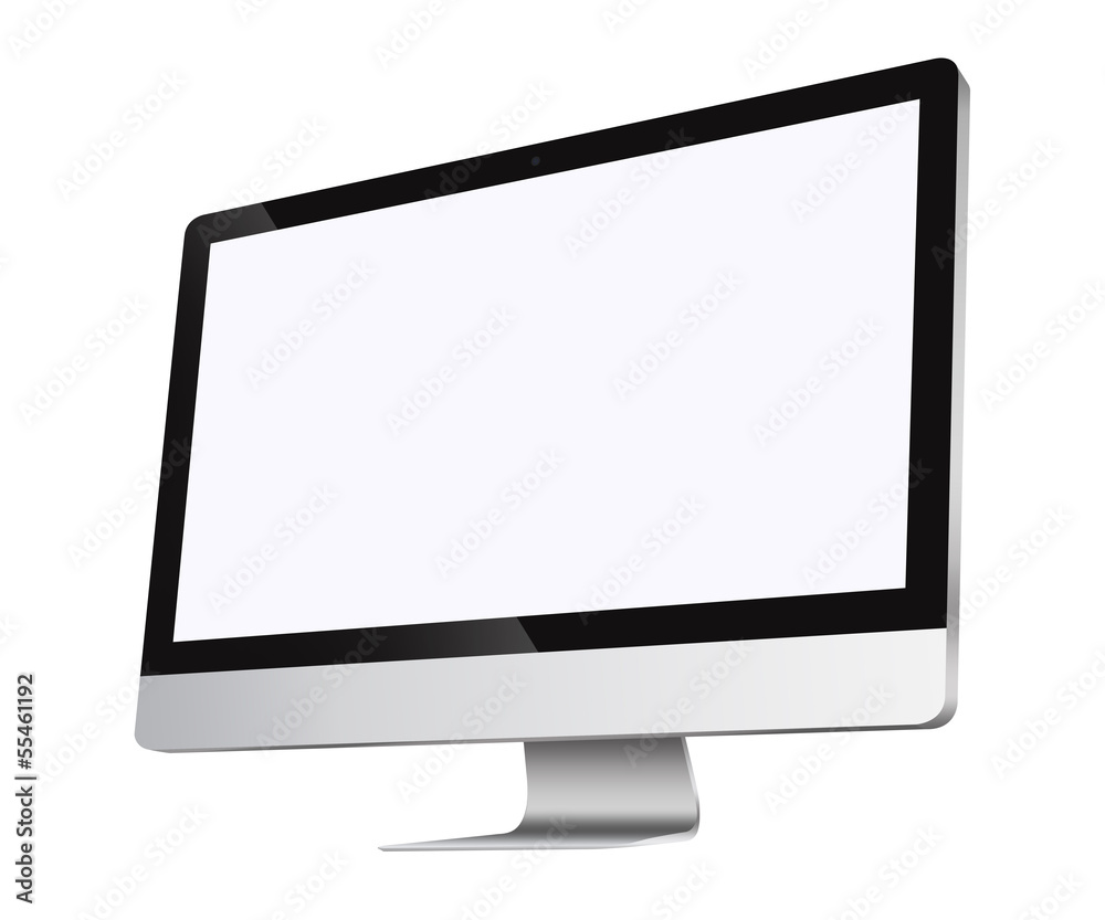 Computer screen isolated on white background Computer screen isolated on white background