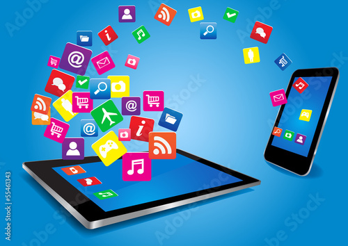 Tablet PC and Smart Phone with Apps