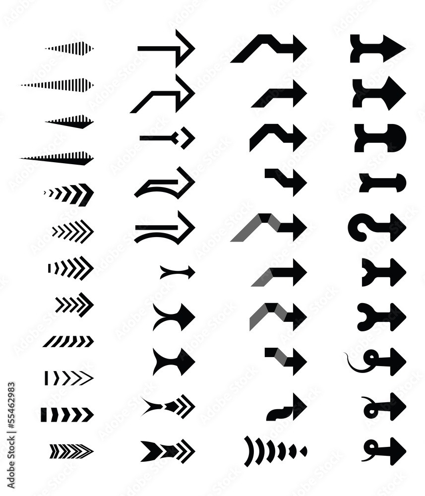 Modern arrows Modern arrows
