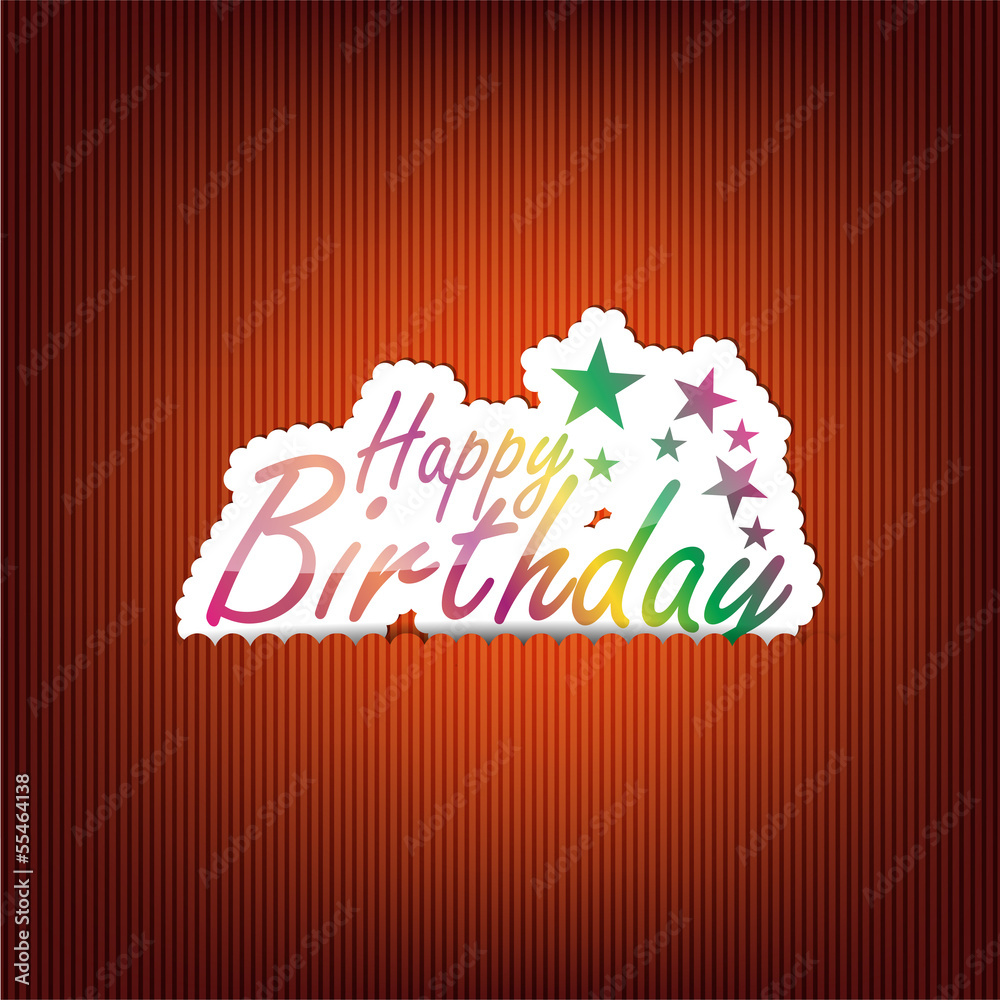 Naklejka premium Happy Birthday Background