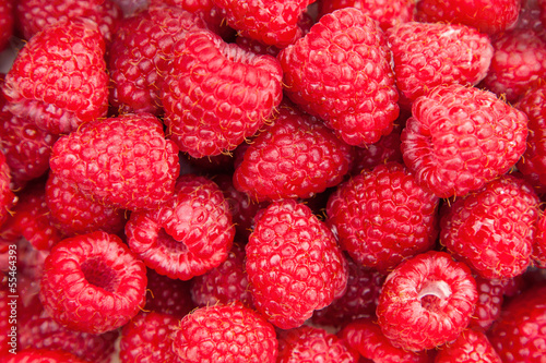 Raspberry macro photo