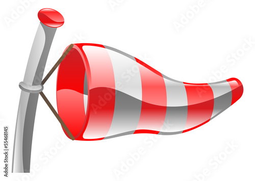 Weather icon clipart wind sock illustration