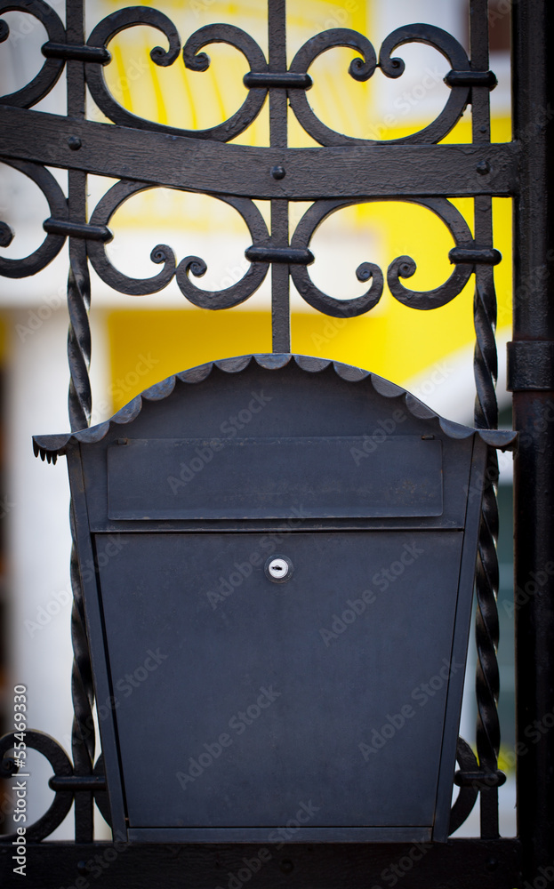 Cloes up of a mailbox on the street Cloes up of a mailbox on the street