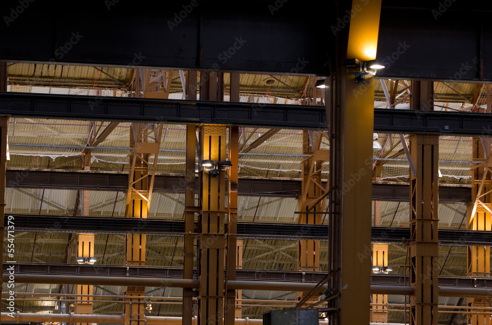 Interior of an industrial building