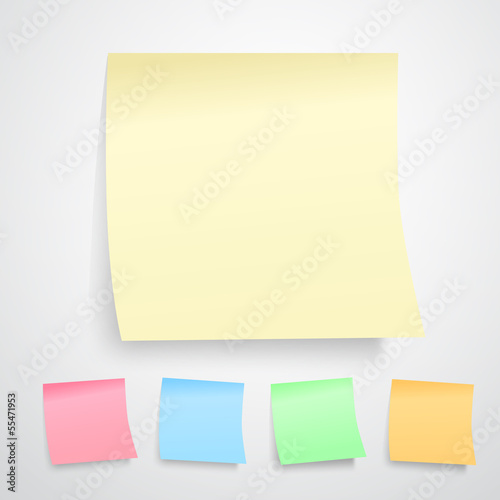 yellow post it notes