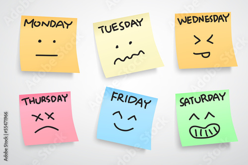 a week face expression