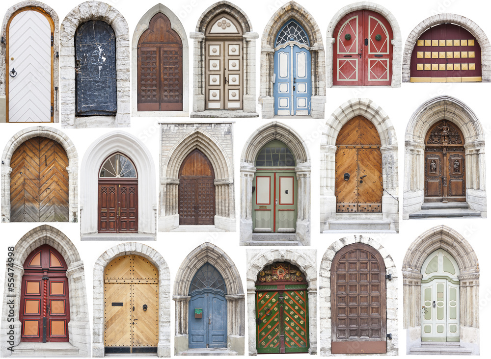 Different old style doors