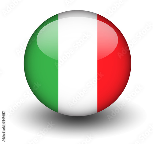 Obraz na płótnie flag italy w salonie