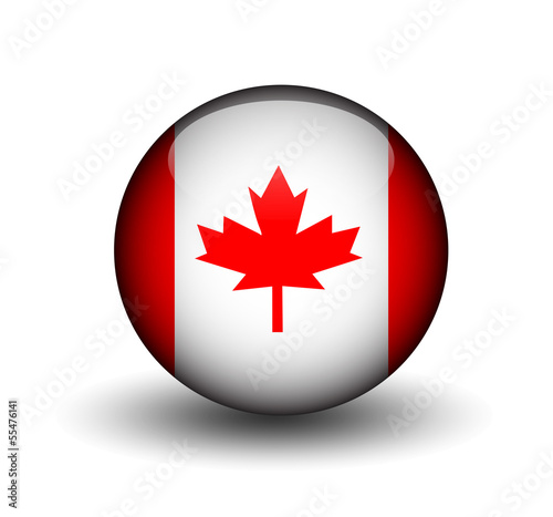 Obraz na płótnie flag canada w salonie