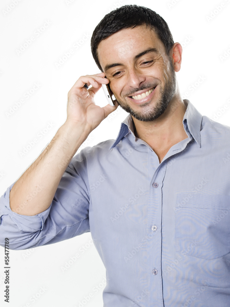 Young Man talking on Cellphone Young Man talking on Cellphone