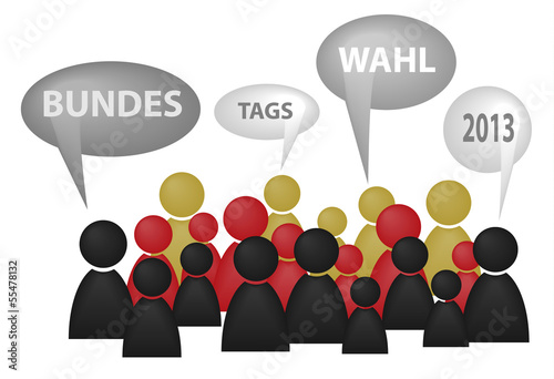 Bundestagswahl 2013 Vektor Grafik