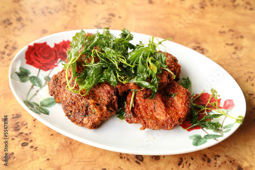 Deep-fried curried fish patties