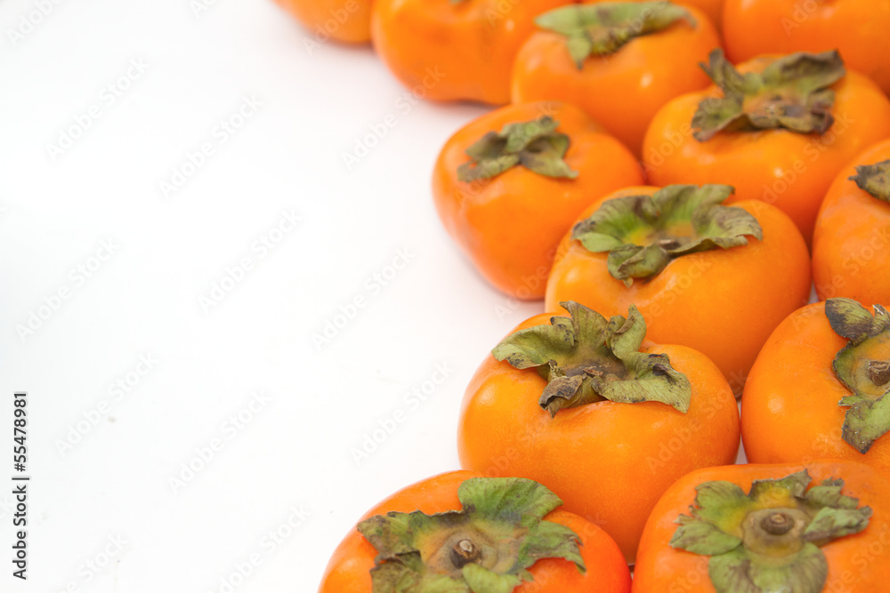 Persimmon fruit background Persimmon fruit background