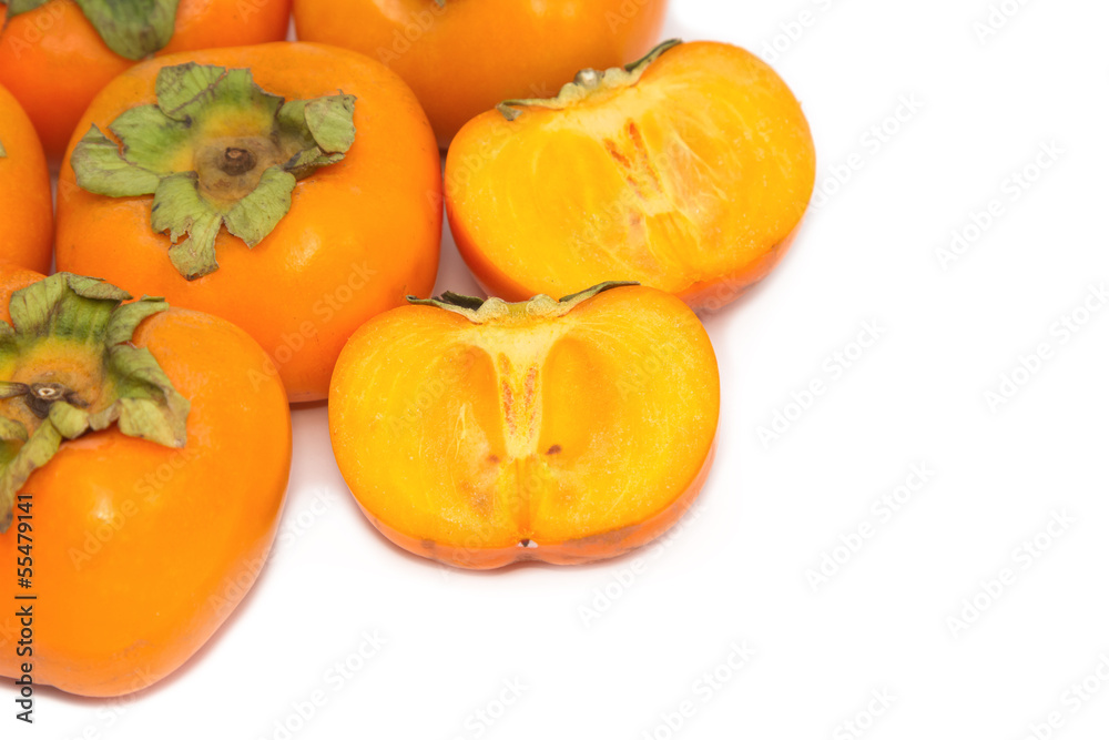 Persimmon fruit background Persimmon fruit background
