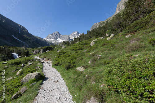 Valley in mountain, National park of pyrénées, France